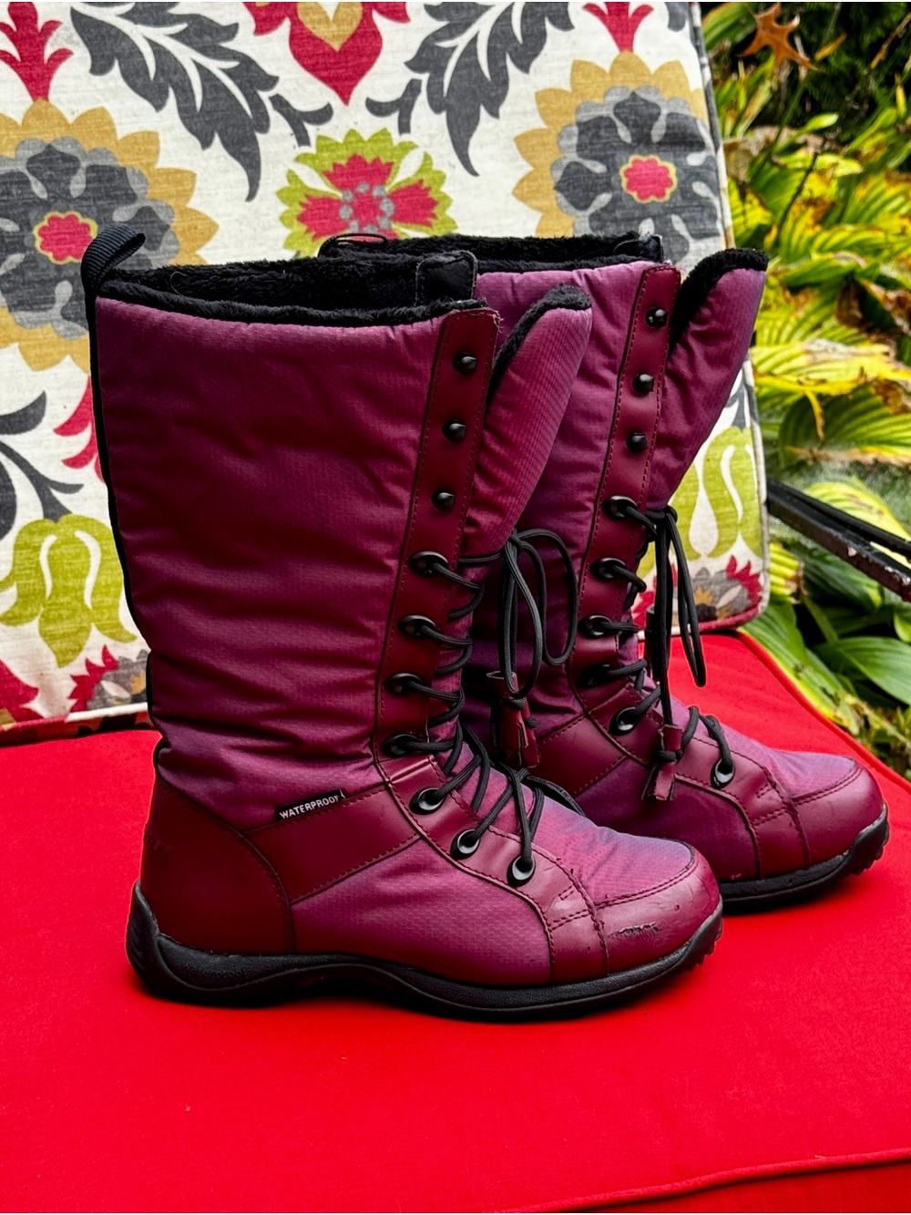 Baffin Chicargo Waterproof Winter Boots Women's Size 8 Berry Purple Insulated